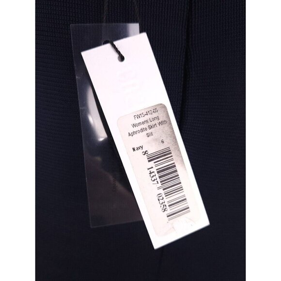 Cushnie Et Otchs Runway Aphrodite High Slit Maxi Skirt 6 Navy New - Picture 13 of 16
